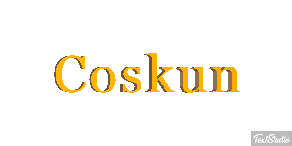 Coskun Tekst effect