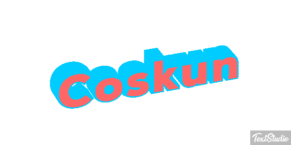 Coskun Tekst effect