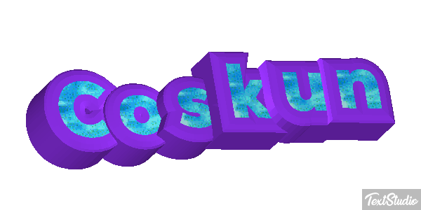 Coskun Tekst effect