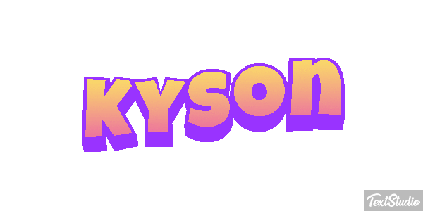 Kyson Tekst effect