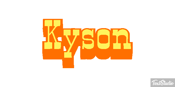 Kyson Tekst effect