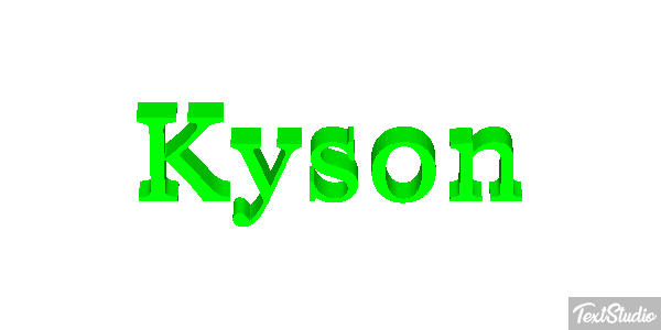 Kyson Tekst effect