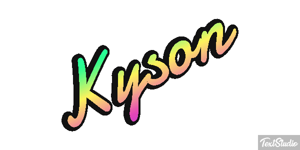 Kyson Tekst effect