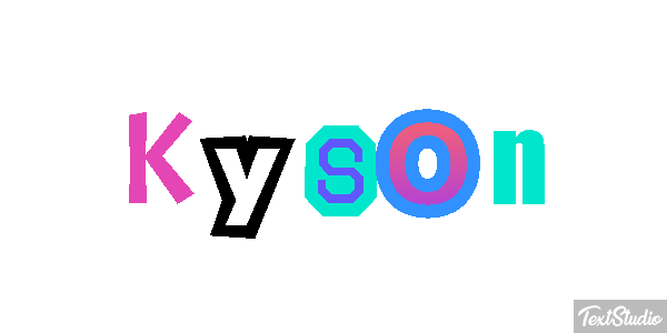 Kyson Tekst effect