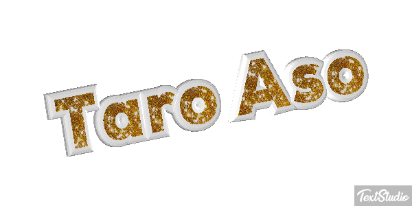 Taro Aso Text effect