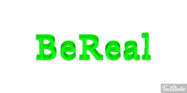 BeReal Metin efekti