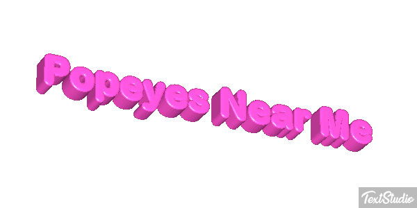 Popeyes Near Me Tekst effect