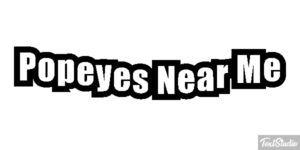 Popeyes Near Me Tekst effect