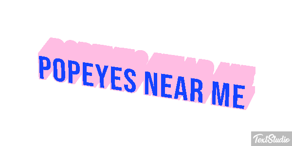 Popeyes Near Me Tekst effect