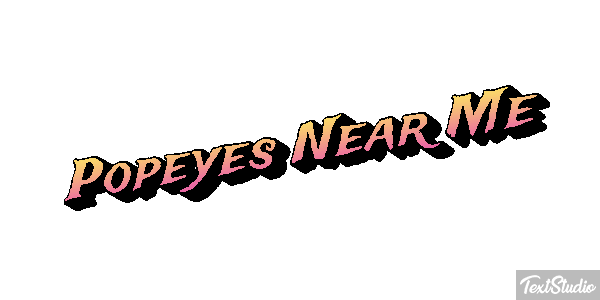 Popeyes Near Me Tekst effect