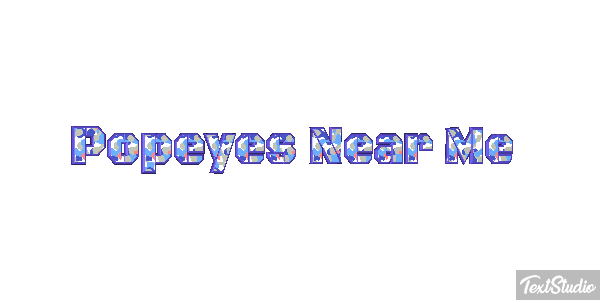 Popeyes Near Me Tekst effect