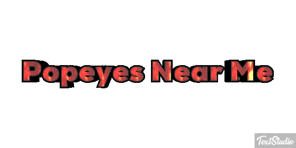 Popeyes Near Me Tekst effect