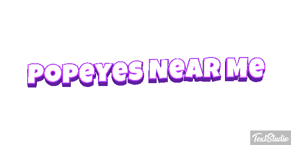 Popeyes Near Me Tekst effect