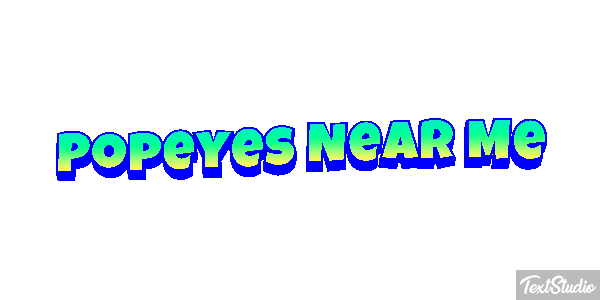 Popeyes Near Me Tekst effect