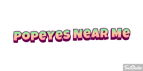 Popeyes Near Me Tekst effect