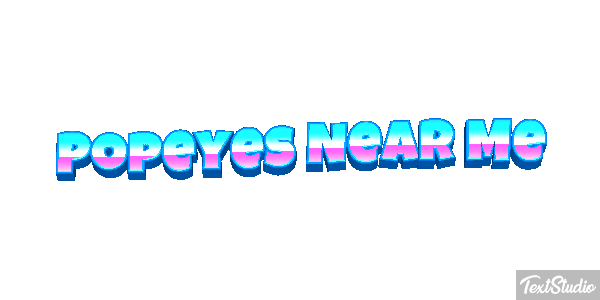 Popeyes Near Me Tekst effect
