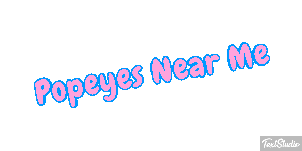 Popeyes Near Me Tekst effect