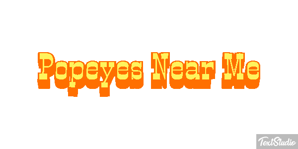 Popeyes Near Me Tekst effect
