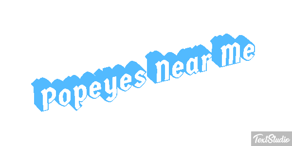 Popeyes Near Me Tekst effect