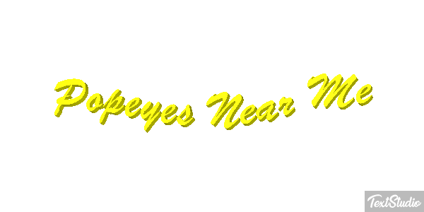 Popeyes Near Me Tekst effect