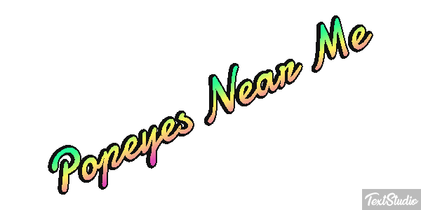 Popeyes Near Me Tekst effect