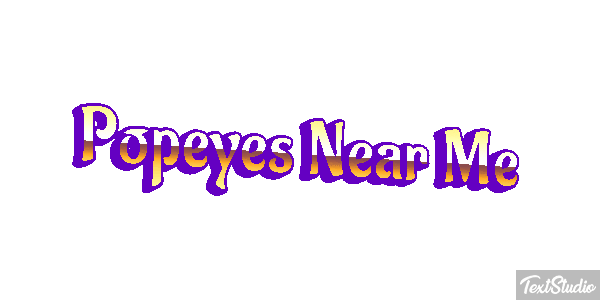 Popeyes Near Me Tekst effect