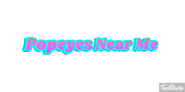 Popeyes Near Me Tekst effect