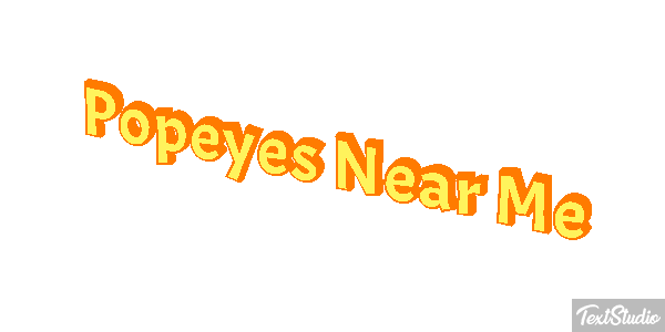 Popeyes Near Me Tekst effect