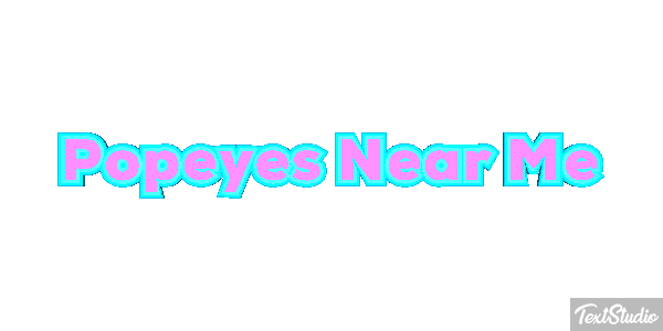 Popeyes Near Me Tekst effect