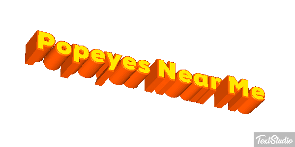 Popeyes Near Me Tekst effect
