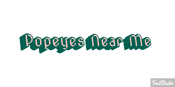 Popeyes Near Me Tekst effect