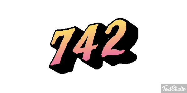 742 Текстовый эффект