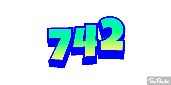 742 Текстовый эффект