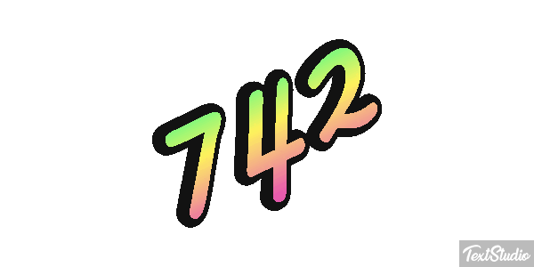 742 Effet de texte