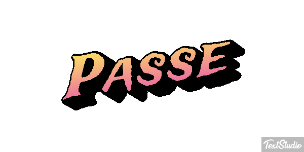 Passé Texteffekt