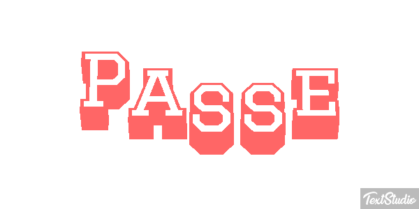 Passé Texteffekt