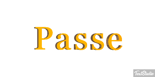 Passé Texteffekt