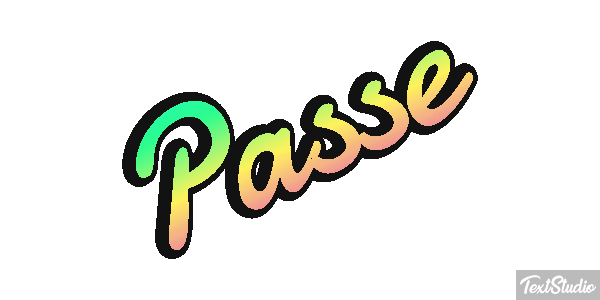 Passé Texteffekt