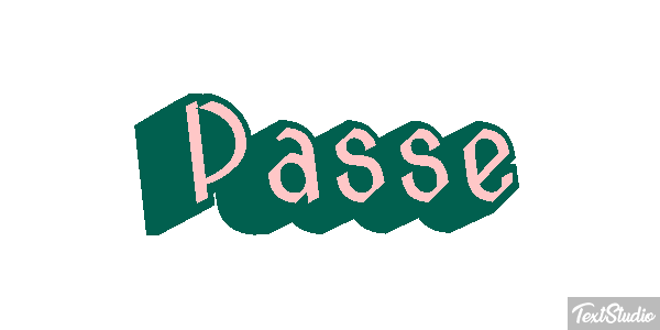 Passé Texteffekt