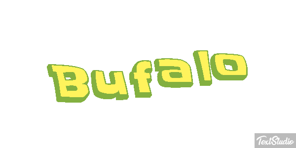 Búfalo Efeito do texto