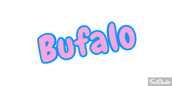 Búfalo Efeito do texto