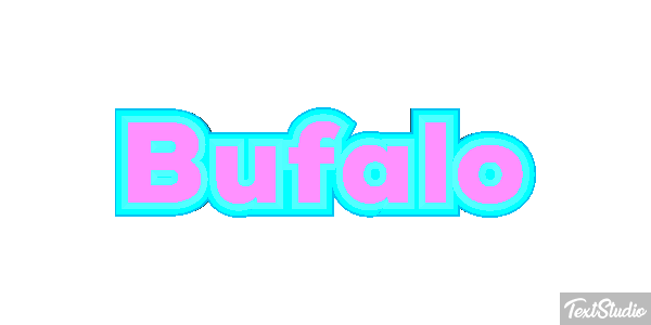 Búfalo Efeito do texto