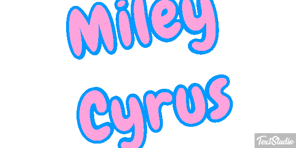 Miley Cyrus Efecto de texto