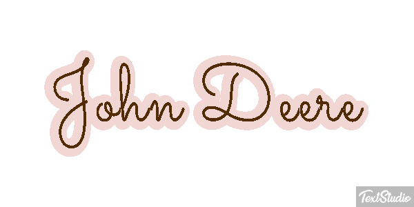 John Deere Texteffekt