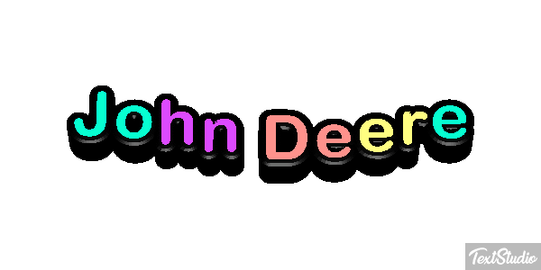 John Deere Texteffekt