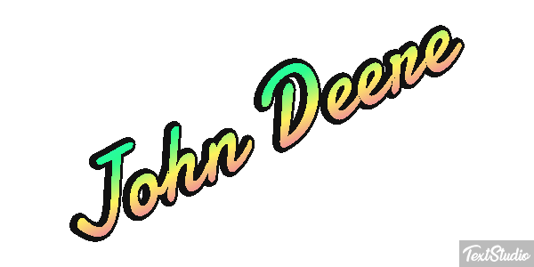 John Deere Texteffekt