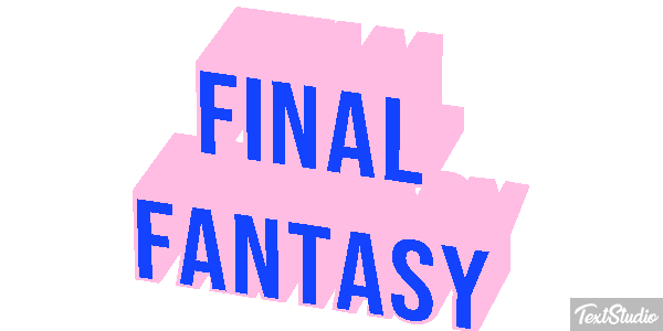 Final Fantasy Efeito do texto