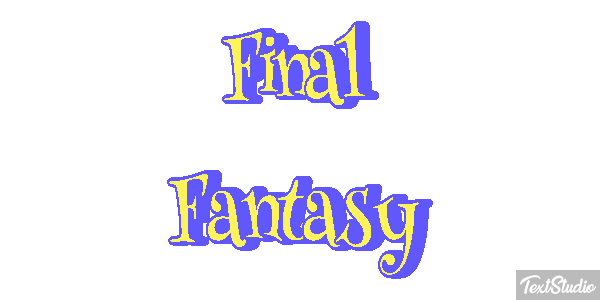 Final Fantasy Efeito do texto