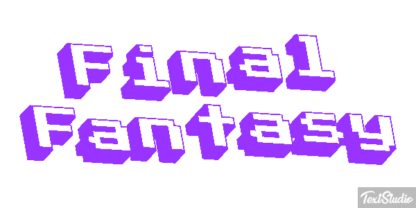 Final Fantasy Efeito do texto