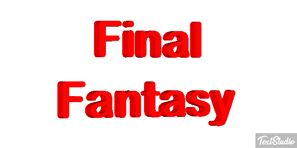 Final Fantasy Efeito do texto
